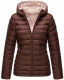 Marikoo Lucy Damen gesteppte Übergangsjacke Schoko Größe XS - Gr. 34