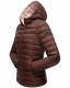Marikoo Lucy Damen gesteppte Übergangsjacke Schoko Größe XS - Gr. 34