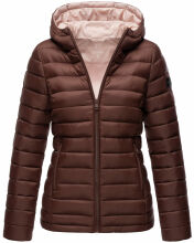 Marikoo Lucy Damen gesteppte Übergangsjacke Schoko Größe S - Gr. 36