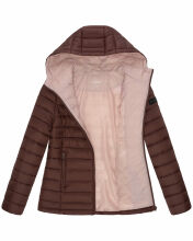 Marikoo Lucy Damen gesteppte Übergangsjacke Schoko Größe S - Gr. 36