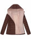 Marikoo Lucy Damen gesteppte Übergangsjacke Schoko Größe XXL - Gr. 44