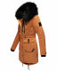 Navahoo Luluna Princess Damen Kunstfell Winterjacke Cinnamon Größe XS - Gr. 34