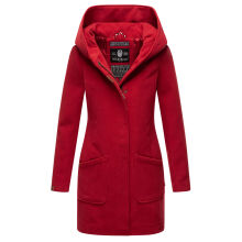 Marikoo Maikoo Damen Trenchcoat Wintermantel Blood Red Größe S - Gr. 36