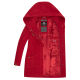 Marikoo Maikoo Damen Trenchcoat Wintermantel Blood Red Größe L - Gr. 40