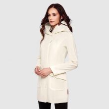Marikoo Mayleen Damen Softshell Regenjacke mit Kapuze Offwhite Größe S - Gr. 36