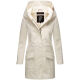 Marikoo Mayleen Damen Softshell Regenjacke mit Kapuze Offwhite Größe S - Gr. 36
