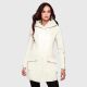 Marikoo Mayleen Damen Softshell Regenjacke mit Kapuze Offwhite Größe XL - Gr. 42
