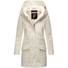 Marikoo Mayleen Damen Softshell Regenjacke mit Kapuze Offwhite Größe XXL - Gr. 44