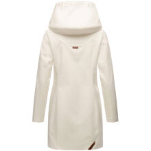 Marikoo Mayleen Damen Softshell Regenjacke mit Kapuze Offwhite Größe XXL - Gr. 44