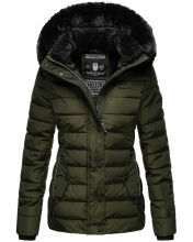 Navahoo Milianaa winter jacket quilted jacket lined hood faux fur  Größe XS - Gr. 34