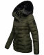 Navahoo Milianaa Winter Jacke Stepp Kurzjacke gefüttert Kapuze Kunstfell Olive Größe S - Gr. 36