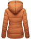 Marikoo Nekoo warm gefütterte Damen Winterjacke mit Kunstfell Cinnamon Größe XS - Gr. 34