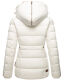 Marikoo Nekoo warm gefütterte Damen Winterjacke mit Kunstfell Weiss Größe XS - Gr. 34