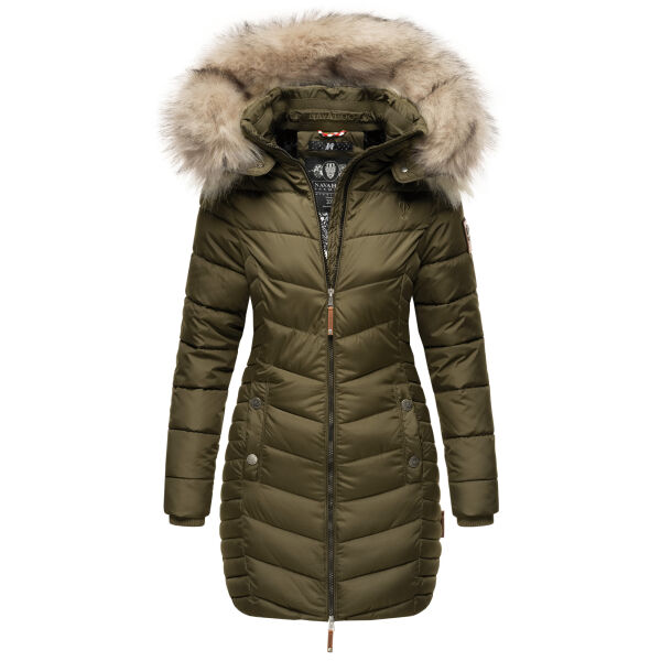 Navahoo Nimalaa Damen Winter Steppjacke Olive Größe S - Gr. 36