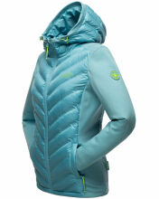 Navahoo Nimm mich mit Damen Fleece Hybrid Jacke Trekking Wanderjacke Misty-Blue-Gr.S