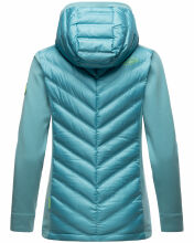 Navahoo Nimm mich mit Damen Fleece Hybrid Jacke Trekking Wanderjacke Misty-Blue-Gr.M