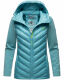 Navahoo Nimm mich mit Damen Fleece Hybrid Jacke Trekking Wanderjacke Misty-Blue-Gr.M