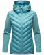 Navahoo Nimm mich mit Damen Fleece Hybrid Jacke Trekking Wanderjacke Misty-Blue-Gr.M