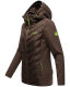 Navahoo Nimm mich mit Damen Fleece Hybrid Jacke Trekking Wanderjacke Dark-Choco-Gr.S