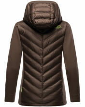 Navahoo Nimm mich mit Womens Fleece Hybrid Jacket Trekking Dark-Choco-Gr.M
