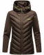 Navahoo Nimm mich mit Womens Fleece Hybrid Jacket Trekking Dark-Choco-Gr.M