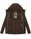 Navahoo Nimm mich mit Womens Fleece Hybrid Jacket Trekking Dark-Choco-Gr.M