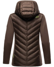 Navahoo Nimm mich mit Womens Fleece Hybrid Jacket Trekking Dark-Choco-Gr.XL