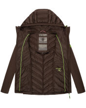 Navahoo Nimm mich mit Womens Fleece Hybrid Jacket Trekking Dark-Choco-Gr.XL