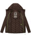 Navahoo Nimm mich mit Womens Fleece Hybrid Jacket Trekking Dark-Choco-Gr.XL