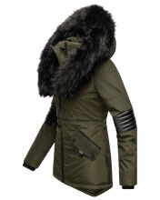 Navahoo Nirvana Damen Parka Winterjacke Olive Größe S - Gr. 36