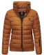 Marikoo Poison Damen Steppjacke Stehkragen Cinnamon Größe XL - Gr. 42