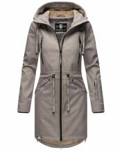 Marikoo Racquellee Damen Softshell Jacke Zink-Grau-Gr.S