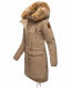 Navahoo Rosinchen Damen Winterjacke mit Kapuze Taupe Größe S - Gr. 36