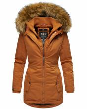 Marikoo Sanakoo Damen Winterjacke mit Teddyfell Cinnamon Größe S - Gr. 36