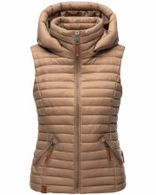 Navahoo Shadaa leichte Damen Stepp Weste Taupe Grau Größe XS - Gr. 34