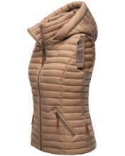 Navahoo Shadaa leichte Damen Stepp Weste Taupe Grau Größe XS - Gr. 34