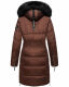 Navahoo Sinja Damen Winter Parka Jacke mit Kapuze Schoko Größe  M - Gr. 38
