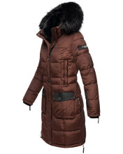 Navahoo Sinja Damen Winter Parka Jacke mit Kapuze Schoko Größe XXL - Gr. 44