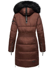 Navahoo Sinja Damen Winter Parka Jacke mit Kapuze Schoko Größe XXL - Gr. 44