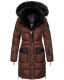 Navahoo Sinja Damen Winter Parka Jacke mit Kapuze Schoko Größe XXL - Gr. 44