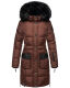 Navahoo Sinja Damen Winter Parka Jacke mit Kapuze Schoko Größe XXL - Gr. 44