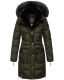 Navahoo Sinja Damen Winter Parka Jacke mit Kapuze Olive Größe  S - Gr. 36
