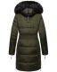 Navahoo Sinja Damen Winter Parka Jacke mit Kapuze Olive Größe  S - Gr. 36