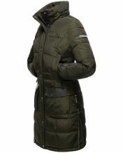 Navahoo Sinja Damen Winter Parka Jacke mit Kapuze Olive Größe  M - Gr. 38