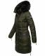 Navahoo Sinja Damen Winter Parka Jacke mit Kapuze Olive Größe  M - Gr. 38