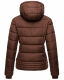 Marikoo Sole Damen Winter Steppjacke mit Kapuze Schoko Größe S - Gr. 36