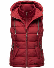 Marikoo Taisaa Damen Stepp Weste Übergangsjacke Blood Red Größe M - Gr. 38