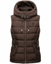 Marikoo Taisaa Damen Stepp Weste Übergangsjacke Dark Choco Größe S - Gr. 36
