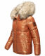 Navahoo Tikunaa Damen Winterjacke mit Kapuze und Kunstfellkragen Cinnamon Größe M - Gr. 38