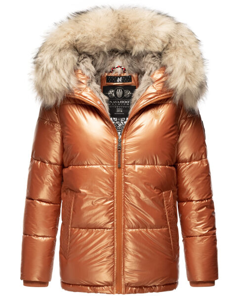 Navahoo Tikunaa ladies winter jacket quilted jacket with faux fur hood  Größe L - Gr. 40